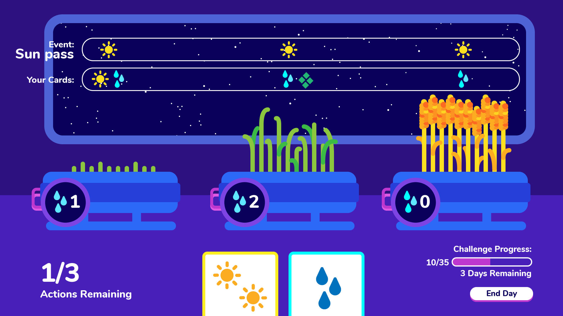 Feedback Round 1: Visualise effects happening this turn, genericise background to apply to all events.