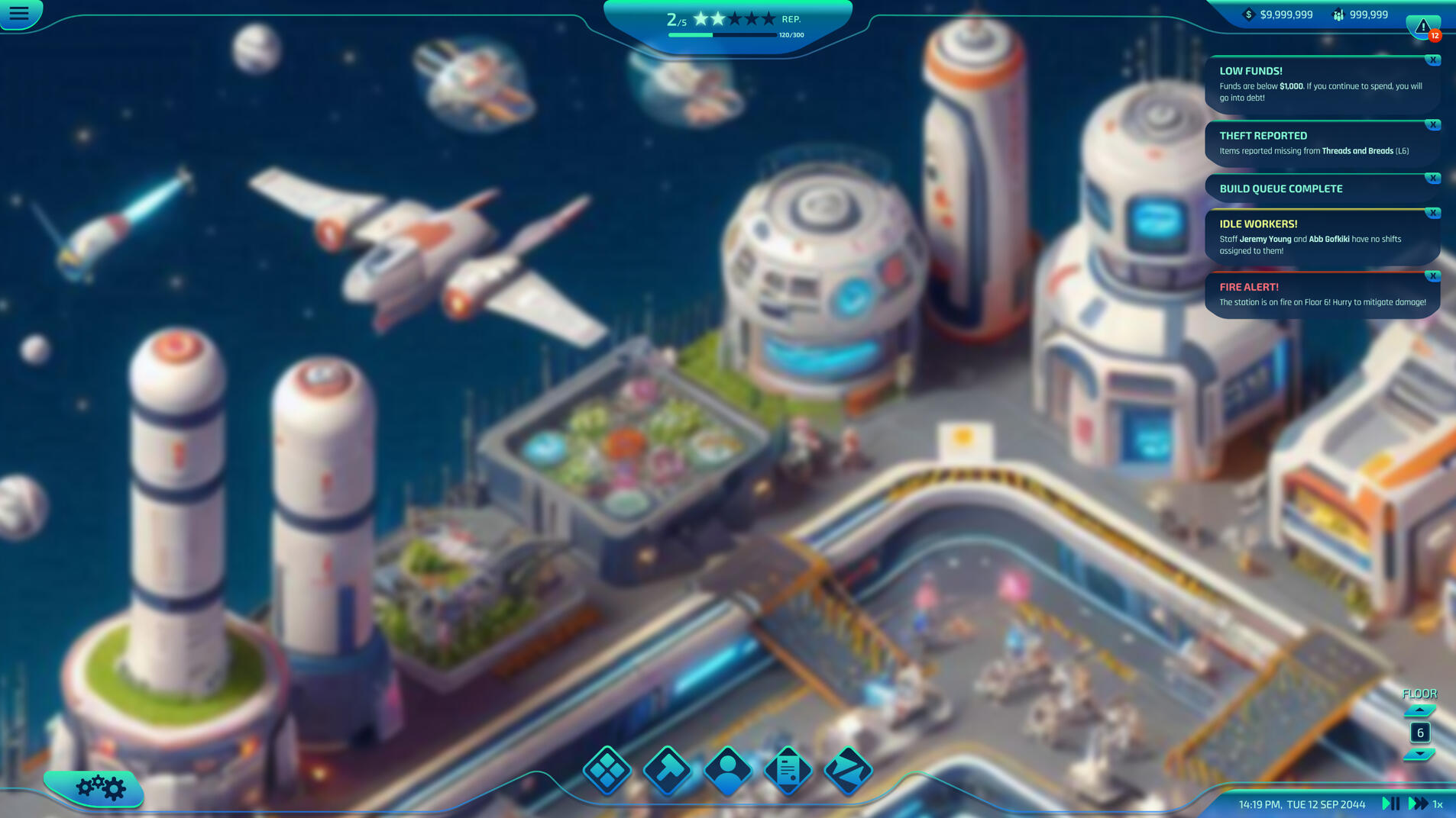 HUD design, with placeholder background to check contrast